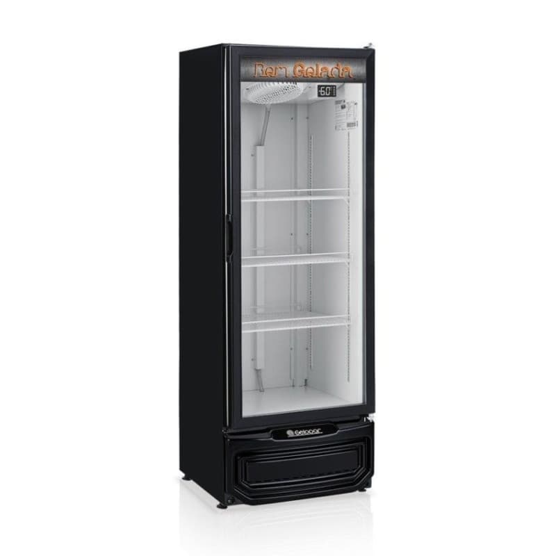 VISA COOLER PARA CERVEZA 410L P VIDRIO LATERALES NEGRO GRBA-400PV